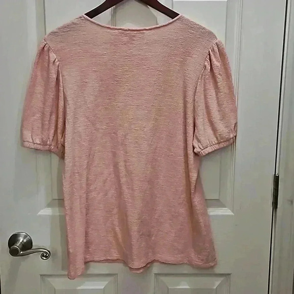 Down East Everly Pink Pullover Scoop Neck Top Size XL - Picture 5 of 7